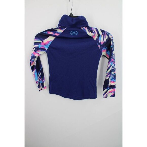 Under Armour 1/4zip Pullover Multi Color Size Yxs Long Sleeve - Picture 6 of 9